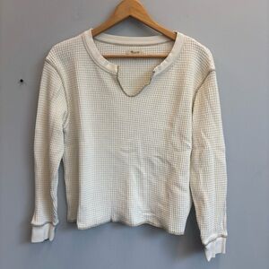 Madewell Small Waffle Knit Thermal Top